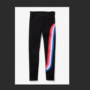 NWT Justice Retro Stripe Graphic Leggings